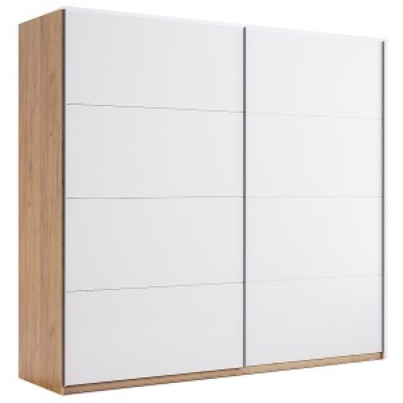 Ники 20* шкаф купе 2.0 м   200*62*211.5 белый глянец
